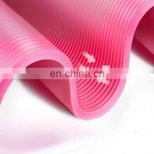 Latest Custom Made Ecofriendly Manufacture Hot Pink Beautiful Cheap Wholesale Yoga Mats thumbnail-4