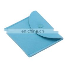 xCustom printed suede envelope blue jewelry pouch jewelry gift bag packaging bags for jewelry