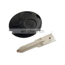3 Buttons Car Remote Smart Key Shell Fob Cover For Mercedes Benz SMART Fortwo Cas thumbnail-2