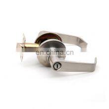 American Style Secure Brass Tubular Lever Handle Door Lock thumbnail-4