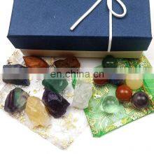 High Quality Crafts Store Wholesale Crystals 7 Chakra Gemstones And Natural Crystal Healing Stones Boxes Set thumbnail-4
