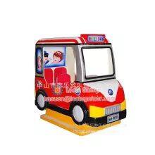 Guangdong Zhongshan Tai Le Fun Indoor Children's Game Carnival Rocking Car Swing Machine Coin-operated Mini-bus 3 Seat FRP thumbnail-2