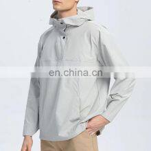 New Custom Logo Light Weight Windbreaker Hoodie Men's Outdoor Casual Jogging Sports Jacket Fitness Clothes Tracksuits thumbnail-1