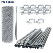 Easily Assembled 100 ft Used Industry Chain Link Wire Fence Galvanized Pvc Black Coated Diamond Security Fence Cyclone Wire Mesh thumbnail-1