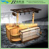 Shopping Mall Center Table for Gift, Retail Store Slatwall Display Shelving Rack thumbnail-1