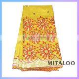 Hot Selling Raw Silk George Fabric Oil Brown African George Lace Fabric For Party thumbnail-5