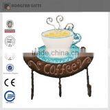 Beautiful Glass Coffee Cup With Metal Holder thumbnail-1