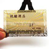 Custom Stainless Steel Gold Plated Egrave Metal Business Card thumbnail-2