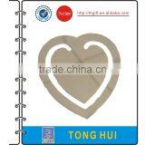 Metal Bookmarks With Silver Heart Design thumbnail-1