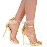 Three Straps Women Elegant Sandals Your Party Choose Shoes Heels Office Women Sandals thumbnail-3