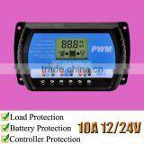 10 Amps LCD Solar Controller, 12V 24V Automatic, RTD1210, With Low Heat thumbnail-1
