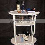 French Style Shabby Chic Wood Wine Table for Living Room