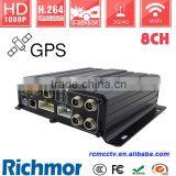 Digital Vehicle DVR 8 Camera DVR for Car School Bus With HDD Heating thumbnail-2