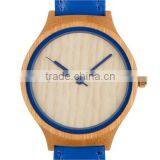 Women Bamboo Watch / Leather Band Lady Wood Watch thumbnail-1