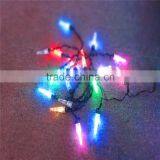 LED Mini Lights String Icicle Lights Blue Color Green Wire