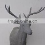 Deer Head Fiberglass Statue Animal Statues thumbnail-5