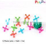 Wholesale Best Gifts Colorful 12 Jacks and Ball Hi Bouncing Plastic Ball for Children thumbnail-3