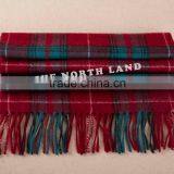 Wholesale Cashmere Red Tartan Scarf WCS14112219 thumbnail-4