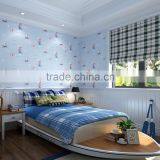 Blue Design Bedroom Decoration Kids Wallpaper