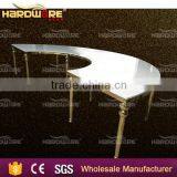Half Moon Mdf Table,white Mdf Top Wedding Table thumbnail-3