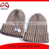 Custom Plain Beanie Cheap Knitted Beanie Black and White Letters thumbnail-3