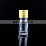 bottle for essential oils clear glass bottle with gold aluminum screw cap