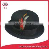 Brim Curling Felted Bowler Hat thumbnail-3