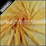 Light Orange Voile Pressure Yarn Discount Promotion Antigue Fabric for Wedding Dress Hollow Worsted Nylon Spandex Cotton Lace thumbnail-3