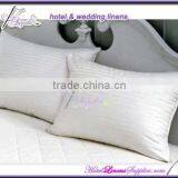 220TC White Stripe Pillow Slips, Inner Pillow Slips With Zipper for Hotels, Motels, Hospitals thumbnail-1