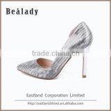 Hot Sale 2016 Customized Glitter Leather Upper Prom Pumps Women Dress Shoes thumbnail-3