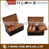 Handmade Two Layers Wooden Cigar Humidor Made In China