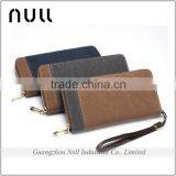 Durable Canvas Material High Quality Waterproof Canvas Unisex Purse With Wrist Belt