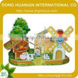 New Design Windmill House Diy 3d Puzzles