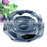 Hot Sale Magic Style Cut Faces Crystal Gifts Black Silver Personalized Crystal Ashtray thumbnail-1