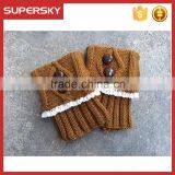 New Wholesale Customized Knitted Women Lace Boot Cuffs Leg Warmers thumbnail-1