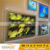 Slim Indoor Wall Hanging Backlit Crystal Advertising Light Box Window Display Real Estate Light Pockets thumbnail-6