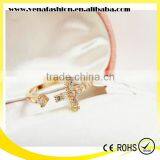 Cross Diamonds Korea Simple Design Finger Rings thumbnail-3