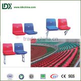 Multicolour blow molded seats athletic field hot selling with back sports equipment