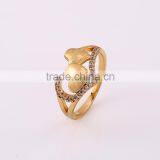China Jewelry Manufacturer 18k Gold Color Heart-shaped Jewelry Ring thumbnail-1