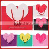 Heart Shape Designed Shopping Paper Bags With Rope Wholesale thumbnail-1