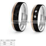 Pure Gold 925 Silver Black Carbon Fiber Inlay Jewelry Rings Stainless Steel Masonic Rings thumbnail-4