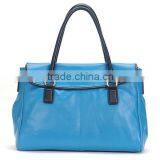 Navy Genuine Leather Lady Fashion Bag Online Shop China Fashion Tote Bag thumbnail-5