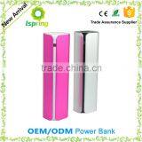 Emergency USB cheap power bank 2600 mah Cylinder Metal Power bank