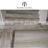 Household Interior White Marble Stone Stair Treads thumbnail-3