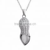 Hot sale new design silver pearl pendant silver necklace