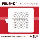 Lattice Cookie Stencil, Coffee and Cake Decorating Stencil,candy Stencil thumbnail-1