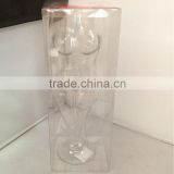 new developed clear woman shape beer glass