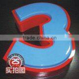 Thermoformed Acrylic LED Channel Letter Sign-Surface Illuminated Painted Sheet Metal Side