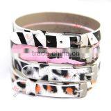 New Design Leopard PU Leather 8mm Bracelet With Simple Buckle,fashion Leather Bracelet thumbnail-2