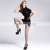 Devil Fashion 2015 PUNK Gothic Leather Dress Made in China SKT01201 thumbnail-1